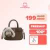 Túi xách đeo chéo da lộn TRENDYBAGS phong cách Hàn Quốc đi chơi